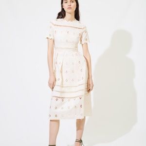 Maje guipire lace nude dress (new with tags)